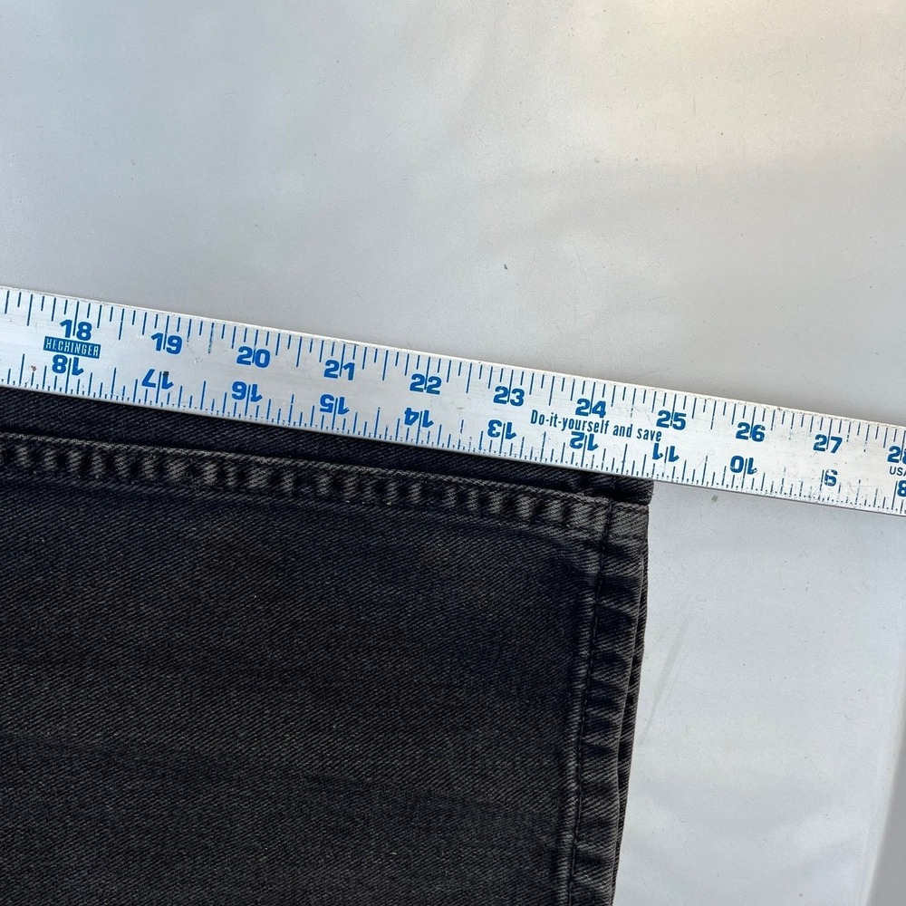 Vintage 90s Levi's 550 slim straight black denim jeans jeans - Picture 11 of 12